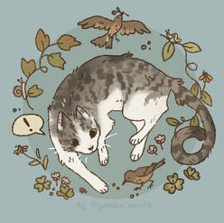 2 character colored sketch