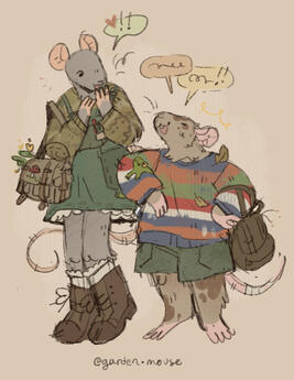 2 character colored sketch